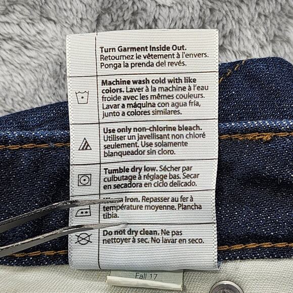 Carhartt Jeans Womens 12 TALL Blue Dark Wash Original Fit Straight Leg Stretch - Picture 11 of 16